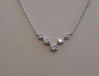 .40 Carat V Shaped Diamond Necklace 202//156