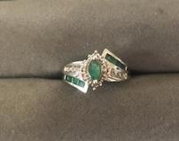 Emerald and Diamond Ring 202//159