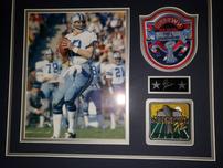 Roger Staubach Memorabilia with Laser Cut Signature 202//152