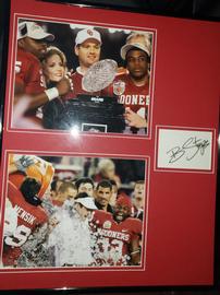 Bob Stoops Signed OU Championship 202//270