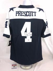 Dak Prescott Signed Unframed Dallas Cowboy Jersey