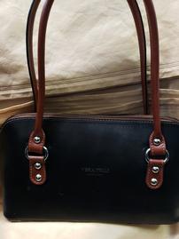 Handpicked From Florence, Italy Dark Brown Leather Purse 202//269