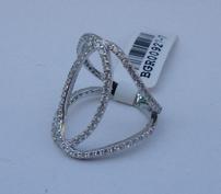 Sterling Silver 1 Carat Diamond Designer Ring 202//177