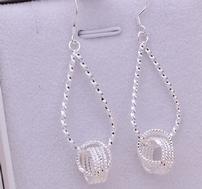 Sterling Silver Love Knot Earrings 202//189