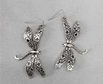 Silver Dragonfly Earrings 202//164