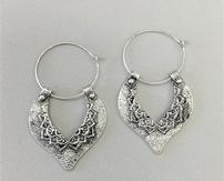Silver Antiqued Earrings 202//163