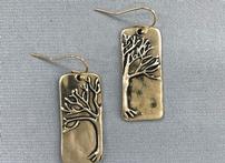 Gold Tone Tree of Life Earrings 202//147