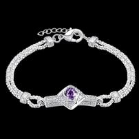 Sterling Silver and Amethyst Bracelet 202//202