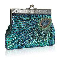 Sequinned Peacock Clutch/Evening Bag 202//202