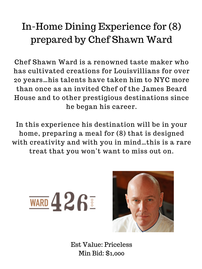 In-Home Dining Experience for (8) by Chef Shawn Ward of Ward 426 //0