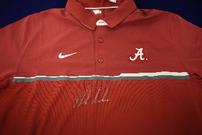 Nick Saban Signed Alabama Coach's Polo 202//135