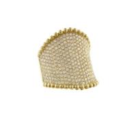 14K Yellow Gold Pave Ring with 2.10 Carats of Diamonds 202//186
