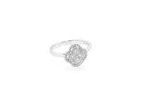 14K White Gold Clover Cluster Ring With 0.45 Carats of Diamonds 202//155