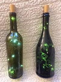 Light Up Docorative Wine Bottles 202//269