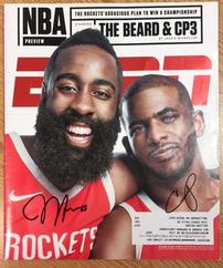 ESPN Autographed Magazine Houston Rockets 202//242