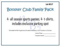 Booster Club Family Pack 202//156