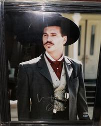 VAL KILMER AUTOGRAPHED TOMBSTONE FRAMED PHOTO 202//251