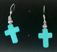 CROSS SKY BLUE EARINGS 202//184