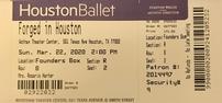 3 Ballet Houston tickets with parking 202//94
