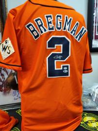 Autographed world series jersey of Alex Bregman 202//269