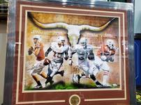 University of Texas stars pictures and autographed Colt Mccoy, Vince Young, Ricky Williams, and Earl Cambell 202//151