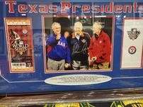 Gorge W and George H Bush with Texas Rangers 202//151