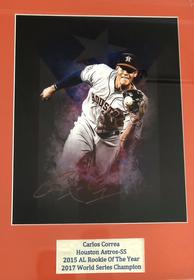 Signed Photograph of Carlos Correa, Houston Astro 194//280