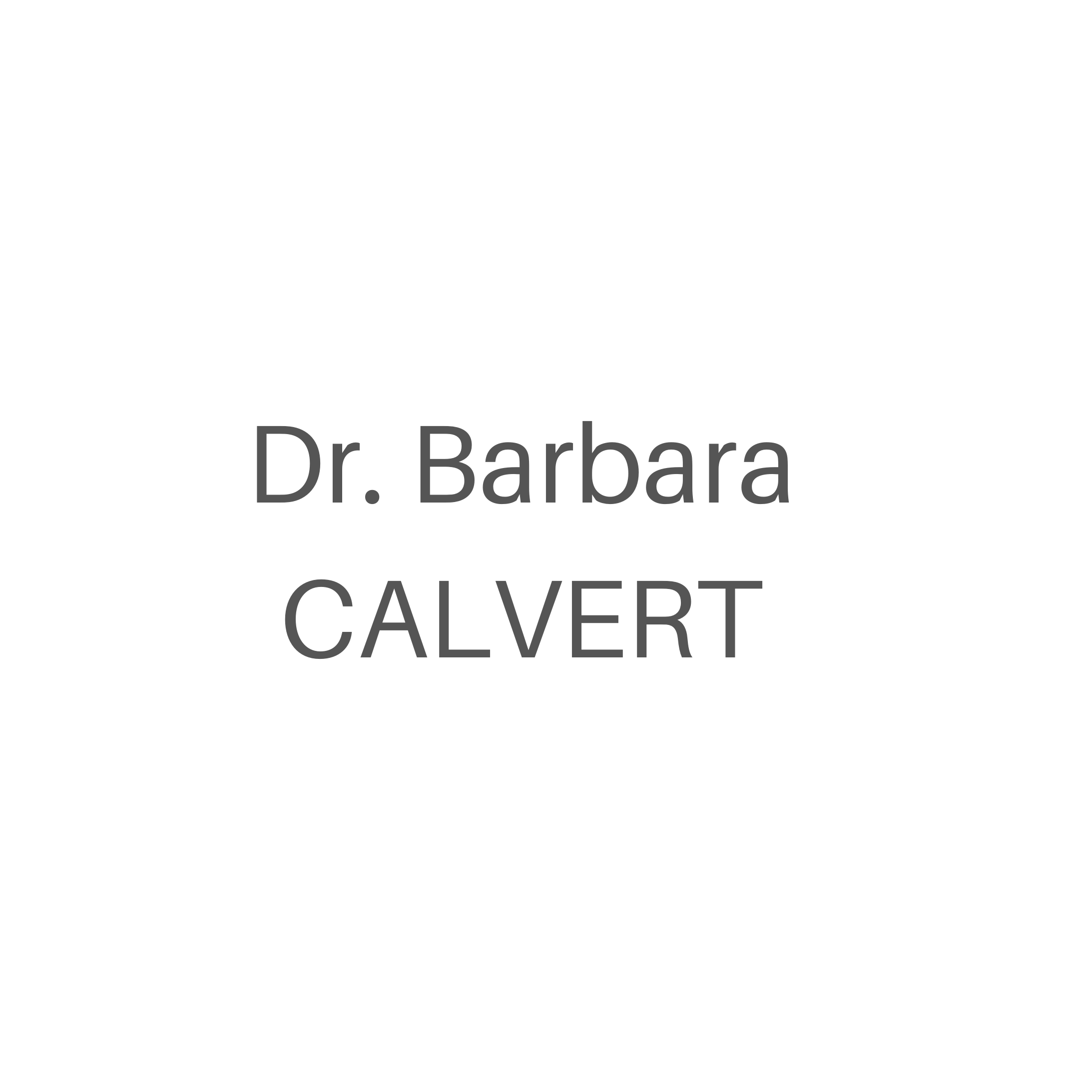 Dr. Barbara Calvert