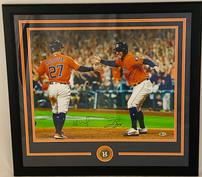 Jose Altuve & George Springer Autographed Houston Astros Photo 202//177