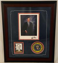 George H.W. Bush Autographed Presidential Photo 202//220
