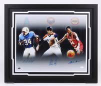 Hakeem, Nolan Ryan & Earl Campbell Autographed Houston Photo 202//172