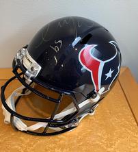 Whitney Mercilus Signed Helmet 202//222