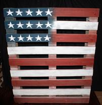 Wooden Flag Pallet Art //208