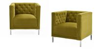 Set of Two Linden Tufted Chair, Apple 202//100