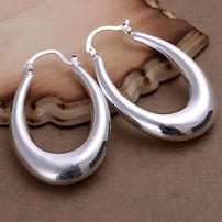 Sterling Silver Hollow Hoop Earrings 202//202