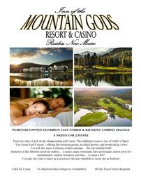 Inn of the Mountain Gods Resort Golf and Spa for 2 People for 4 Nights 202//261