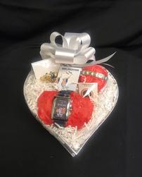 Patriotic Heart Shaped Gift Basket 202//251