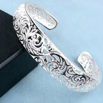 Sterling Silver Cut Out Cuff 202//202
