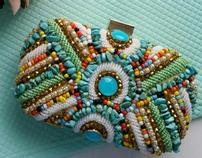 Turquoise Beaded Evening Bag Clutch 202//158