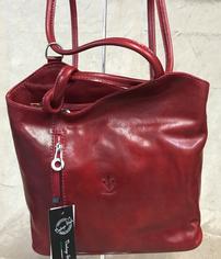Handpicked from Florence Italy Red Backpack Purse 202//236
