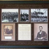 Abraham Lincoln Authentic Inaugration Photo Collage 202//202
