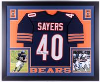 Gayle Sayes Framed Chicago Bears Signed Jersey 202//166