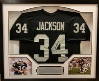Bo Jackson Framed Signed Los Angeles Raider Jersey 202//165