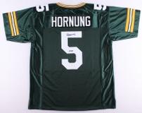 Paul Hornung Unframed Signed Green Bay Jersey 202//160