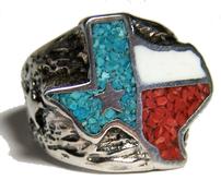 Fashion Silver Texas Men's Ring 202//176