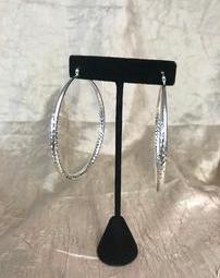 Sterling Silver Large Hoop Earrings 202//255