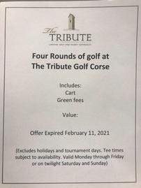 Tribute Golf Gift 202//269