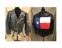 Leather Jacket with Texas Flag 202//156