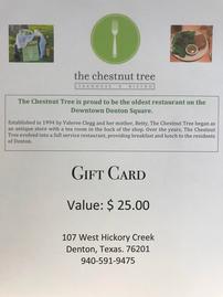 Chestnut Tree Gift Card 202//269