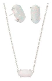 Kendra Scott Ever Silver Pendant Necklace and Betty Silver Stud Earrings 180//280